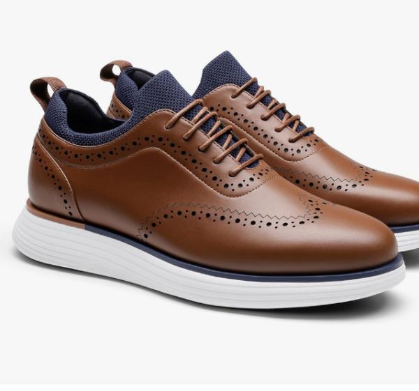 MaxFlex Dress Sneakers Oxfords Casual Wingtip Brogue Shoes - Image 3